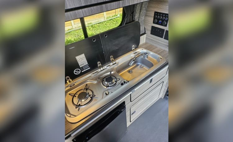 Alberto – Ford-camper met 4 slaapplaatsen uit 2013