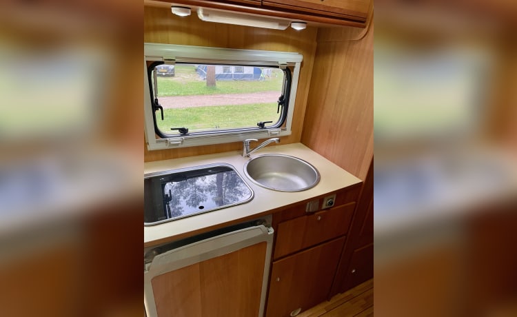 6p alkoof Fiat Ducato met stapelbed 