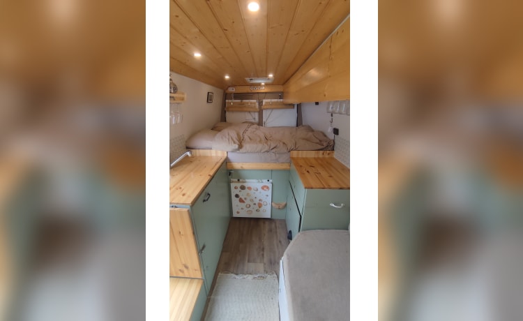 Ivey – Comfortabele 2 persoons off grid camper