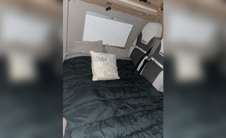 Our home away from home  – 4 berth Swift bus from 2018