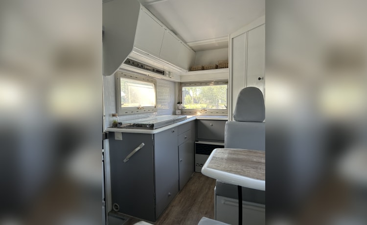 Ouwe Beer – The 'Old Bear' cozy compact camper.