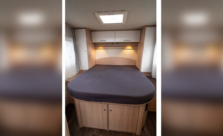 half integraal camper – 4p Sunlight semiintegrato del 2018