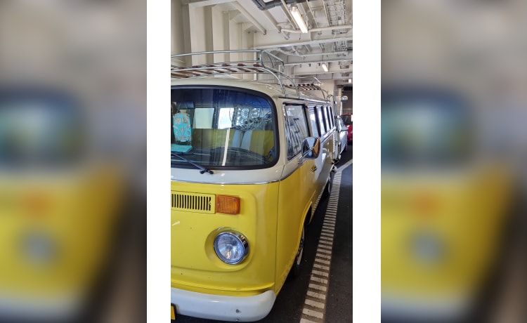 2p Volkswagen campervan uit 1979