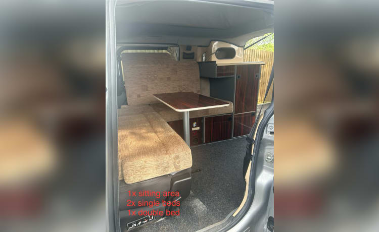 Mini moo – 2014 Fiat doblo 3 birth campervan