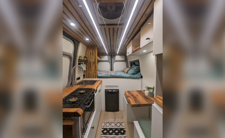 Muriël – Off-grid campervan met alle luxe