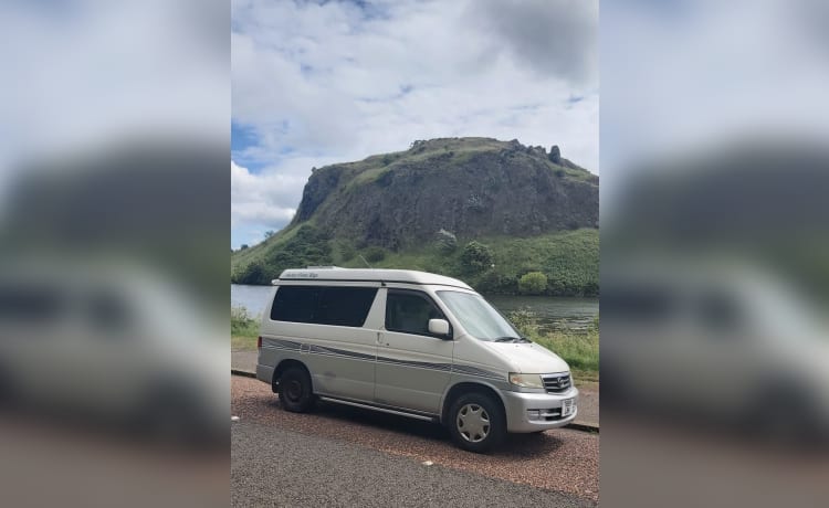 4 berth Mazda campervan - perfect size for Scottish roads 