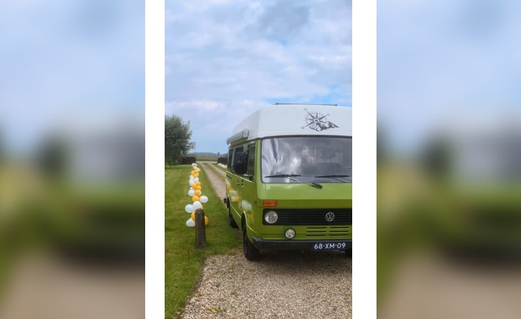 Manfred – VW LT28 - Op avontuur met onze sfeervolle 2p camperbus uit 1976!