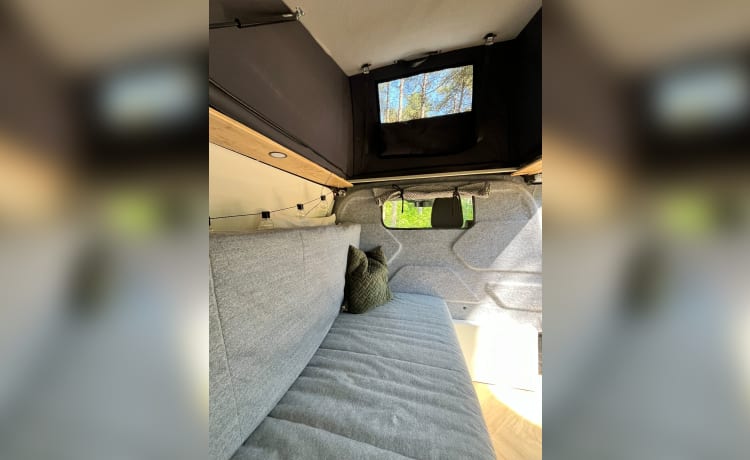 Cosy, compact off-grid Ford camper van