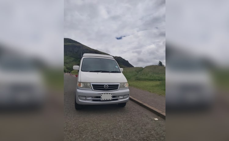 4 berth Mazda campervan - perfect size for Scottish roads 