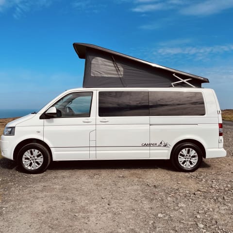 The White Pearl - VW T5 Campervan from £85.00 p.d. - Goboony