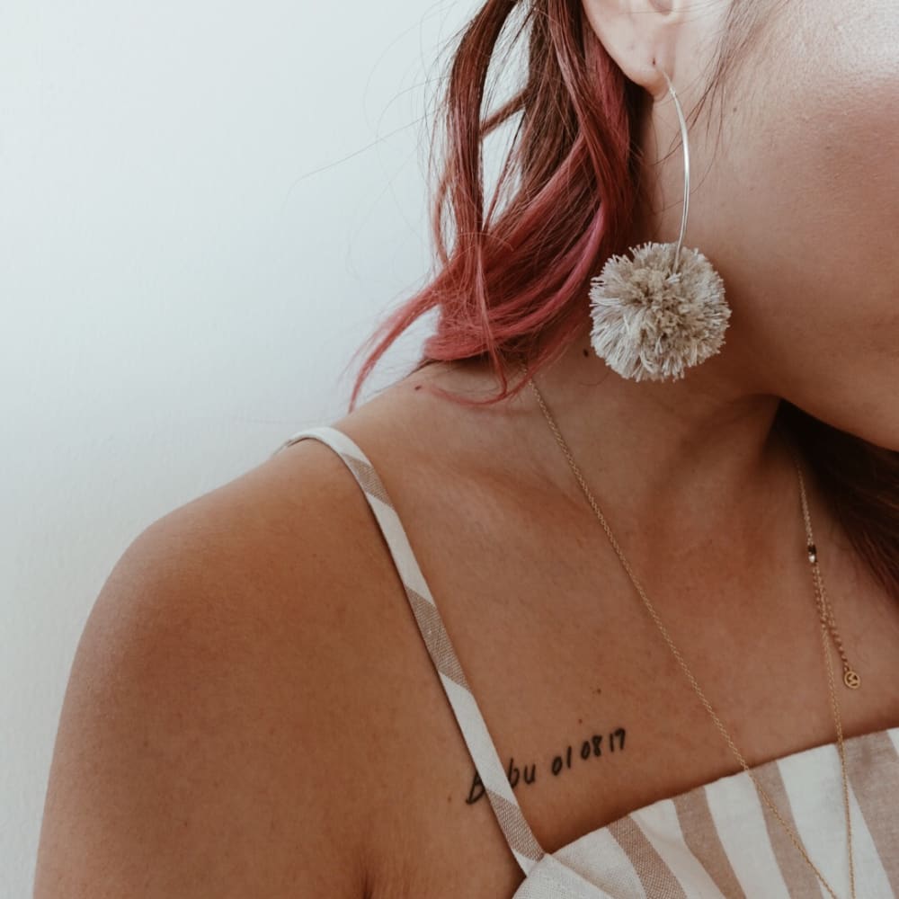 PomPom Hoops + Double Leather Choker - Product Review