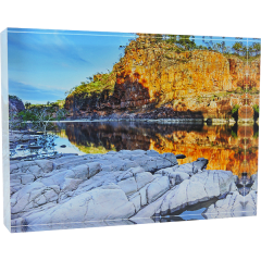 Acrylic Block, Morning, Katherine Gorge, NT