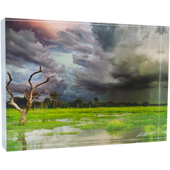 Acrylic Block, Marrakai Storm, NT