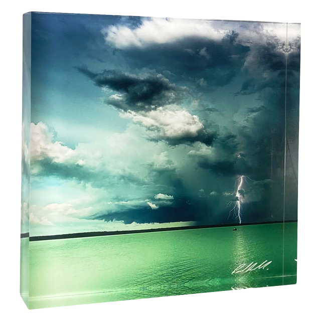 Acrylic Block, Top End Lightning, Darwin