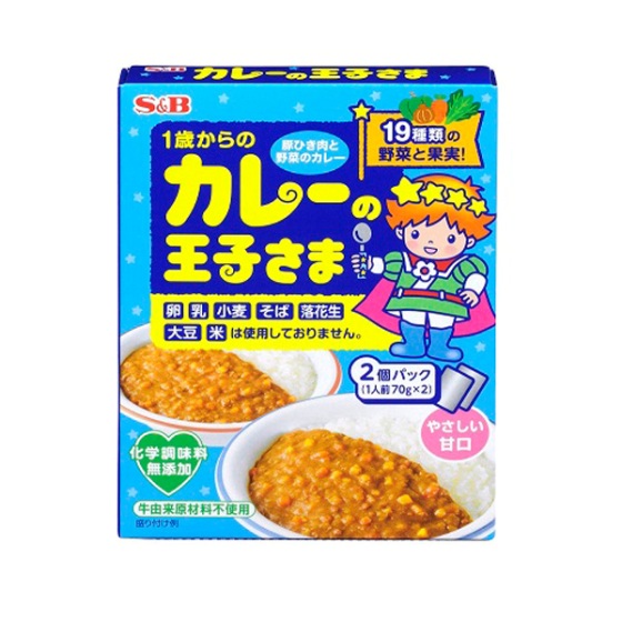 Ｓ＆Ｂ　カレーの王子さま2個パック 140g