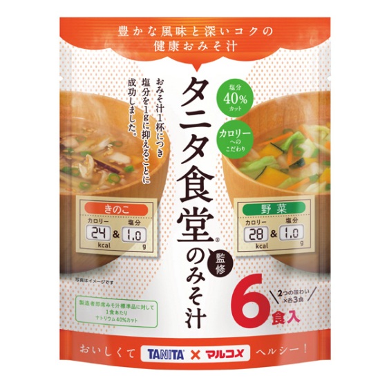 マルコメ　タニタ減塩みそ汁野菜　6食