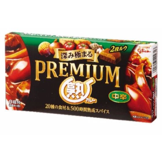 グリコ プレミアム熟カレー 中辛 160g