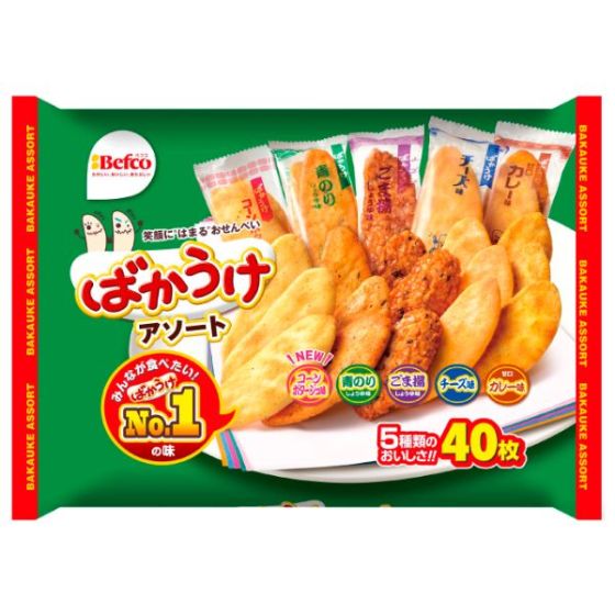 栗山米菓 ばかうけアソート 40枚入