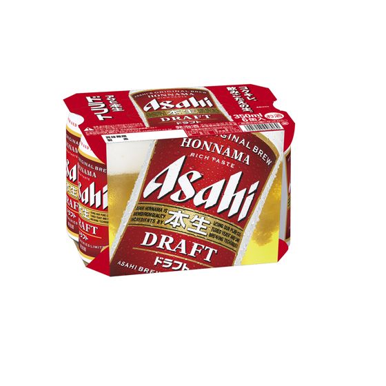 アサヒ　本生ドラフト　350x6缶