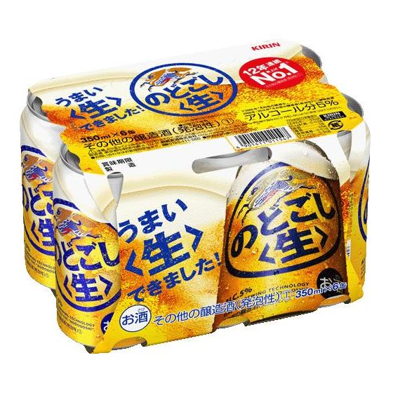 キリン　のどごし＜生＞　350x6缶
