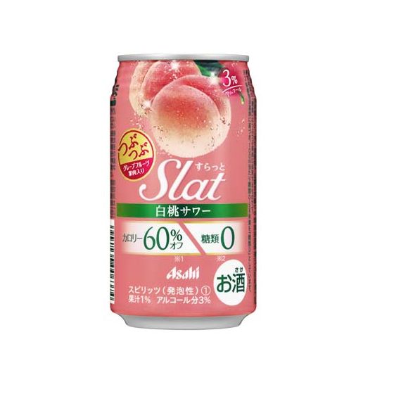 アサヒ　すらっと　白桃サワー　350缶