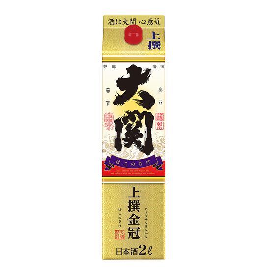 上撰　大関　金冠　はこのさけ　2000ml