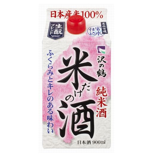 沢の鶴　新・米だけの酒　パック　90ml