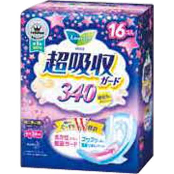 超吸収ガード340 特に多い夜用　羽つき 34cm