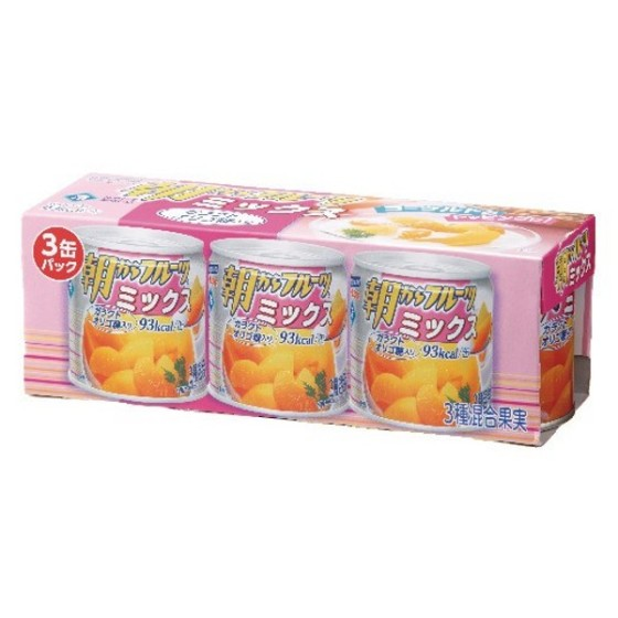 はごろも 朝からフルーツミックス 190g×3