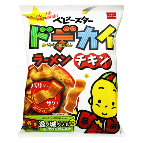おやつカンパニー　ドデカイラーメン チキン味 74g