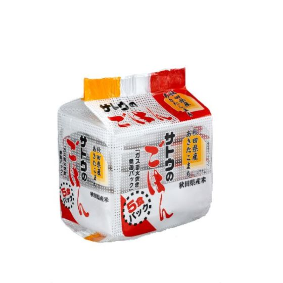 サトウ　秋田県産あきたこまち5食パック （200g×5個）