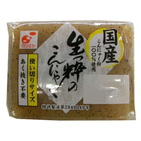 関越 国産使い切り生粋蒟蒻黒 130g