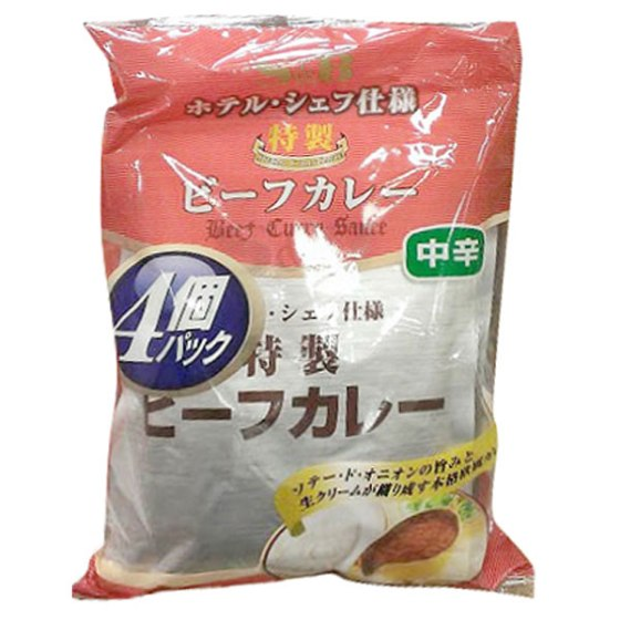 Ｓ＆Ｂ ホテルシェフ特製ビーフカレー 中辛 4P