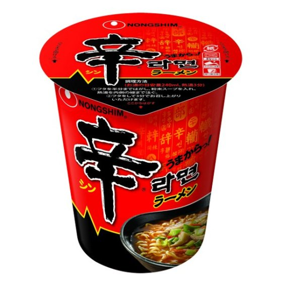 農心 辛 カップラーメン 68g
