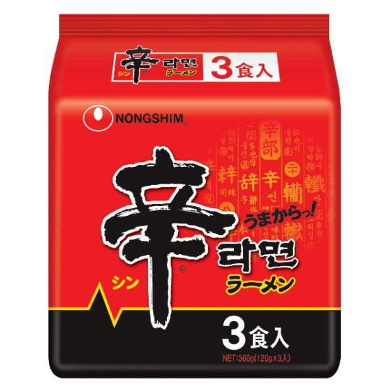 農心　辛ラーメン 3袋入