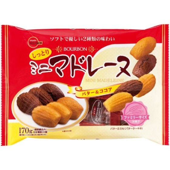 ブルボン　ミニマドレーヌ ファミリーサイズ 170g