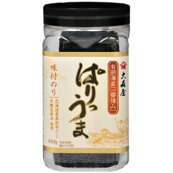 大森屋　ぱりうま卓上味付のり　8切48枚