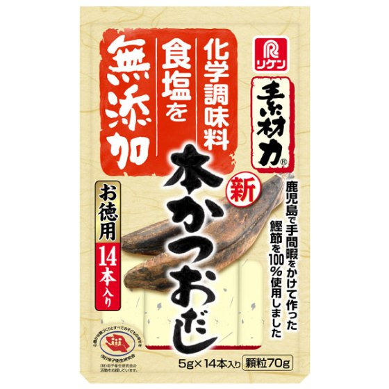 理研素材力本かつおだしお徳用　5gx14