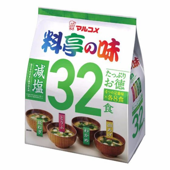 マルコメ 料亭の味減塩 たっぷりお徳 32食