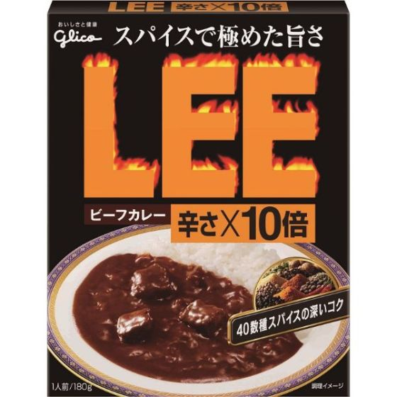 グリコ ビーフカレーLEE 辛さ×10倍 180g