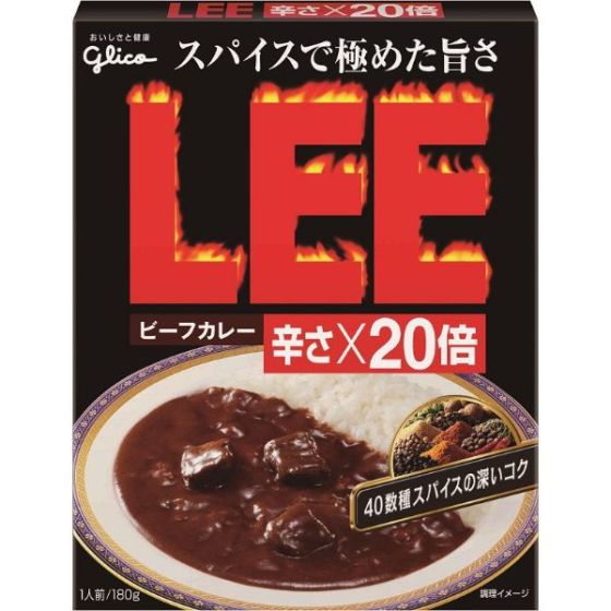 グリコ ビーフカレーLEE 辛さ×20倍 180g