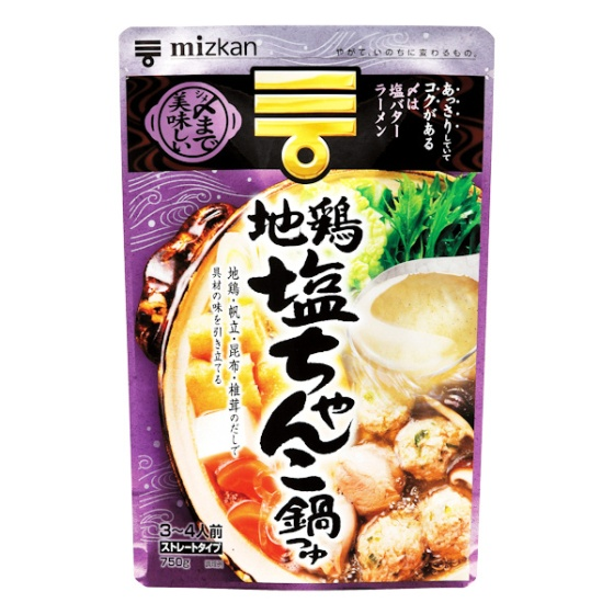 ミツカン 〆まで美味しい 地鶏塩ちゃんこ鍋つゆ ストレート 750g