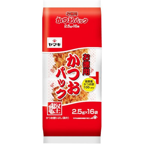 ヤマキ お徳用カツオパック 2.5g×16袋入