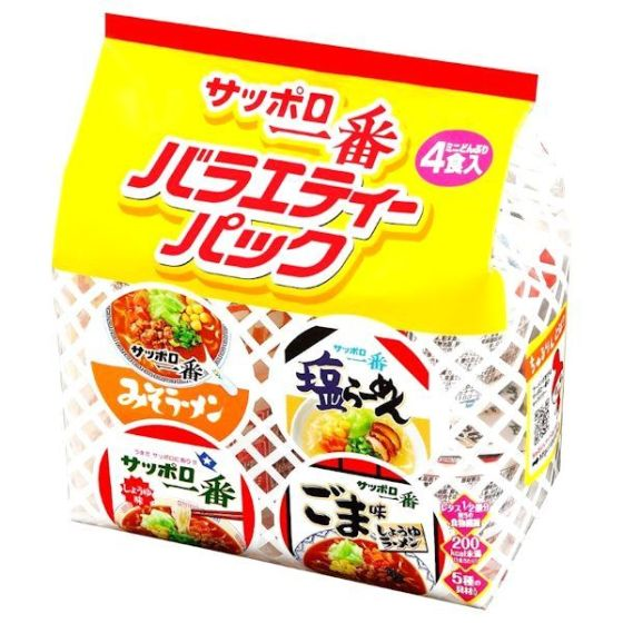 サッポロ一番　ミニどんぶりバラエティーパック4食入