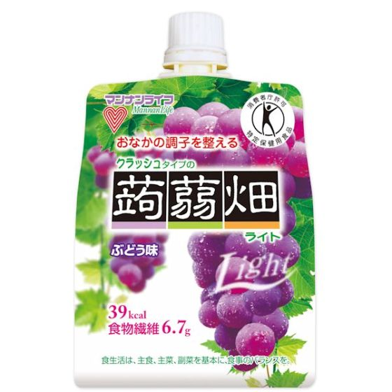 クラッシュタイプの蒟蒻畑ライト ぶどう味 150g（特定保健用食品）