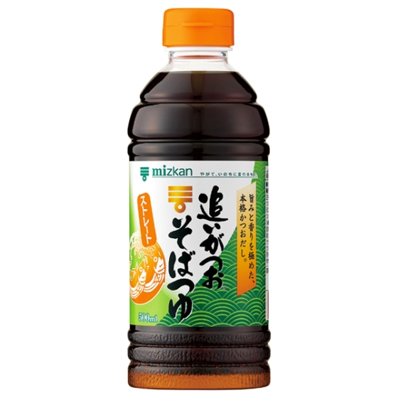 ミツカン 追いがつおそばつゆ ストレート 500ml