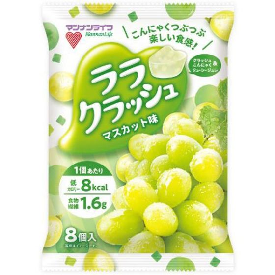 マンナンライフ 蒟蒻畑 ララクラッシュ マスカット味 24g×8個