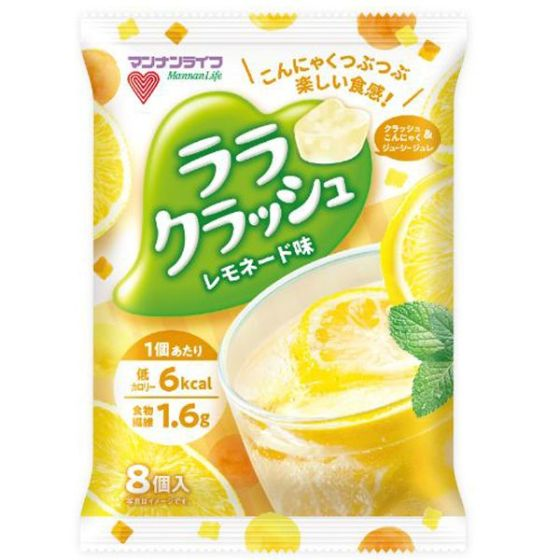 マンナンライフ 蒟蒻畑ララクラッシュ レモネード24g× 8個