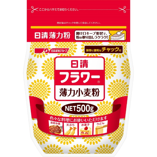 日清フーズ フラワー チャック付 500g