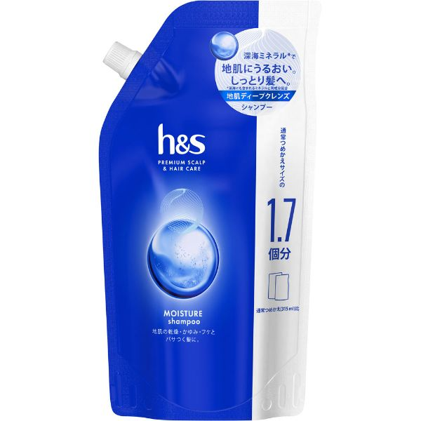 P＆G h＆s モイスチャー シャンプー つめかえ用 特大サイズ 550ml